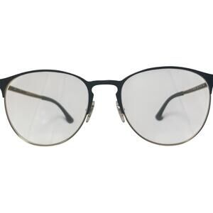 Ray-Ban Eyeglasses Frames Only RB 6375 2890 Black Gold Round Metal Men 53-18-145